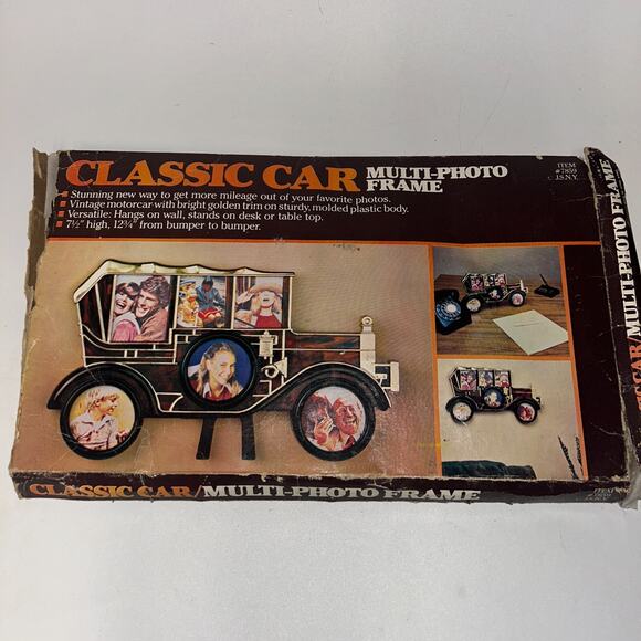 NIB Vintage Classic Car Multi-Photo Frame 12.75" #200 - Picture 5 of 6
